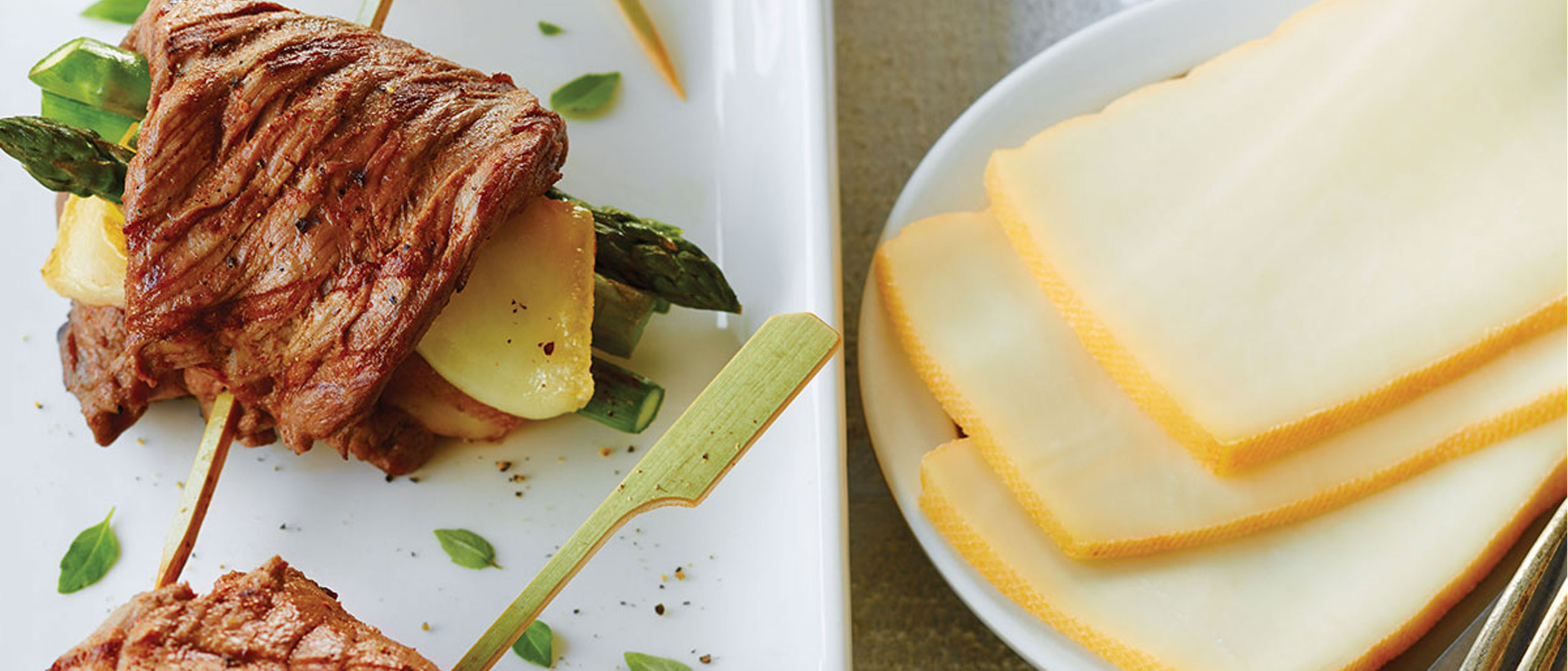 OKA cheese raclette stuffed skirt steak | OKA