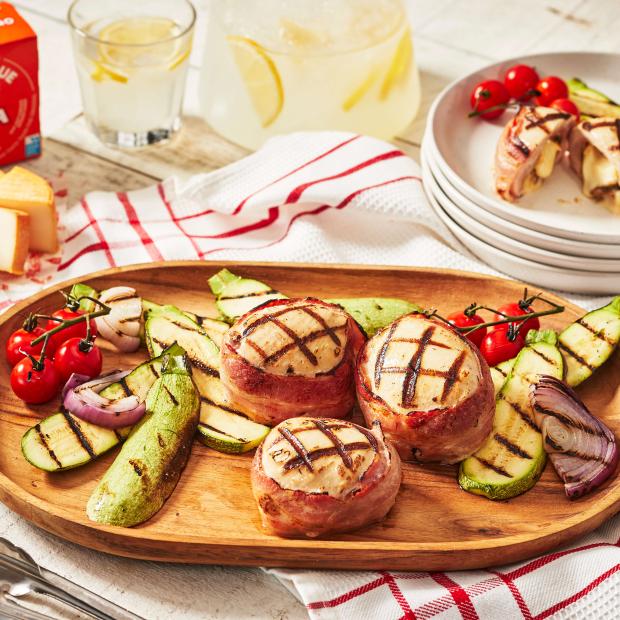 OKA Classique with mushrooms & bacon stuffed tournedos