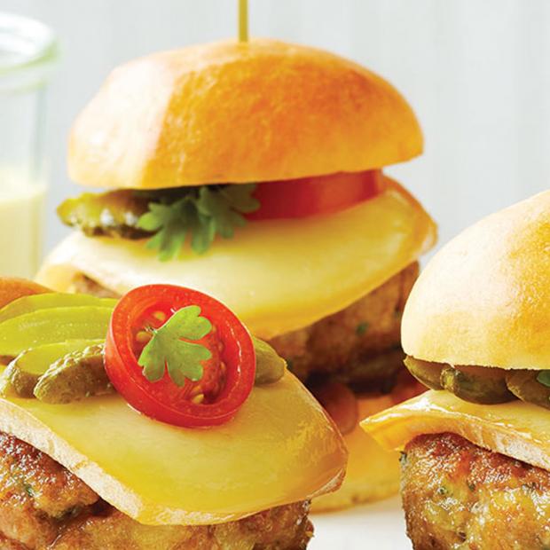 OKA raclette mini burgers