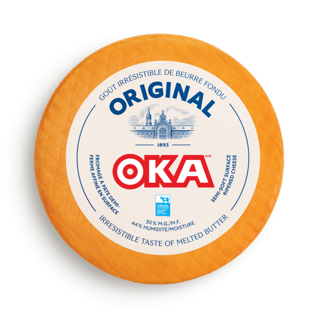 OKA Cheese Wheel and Wedge