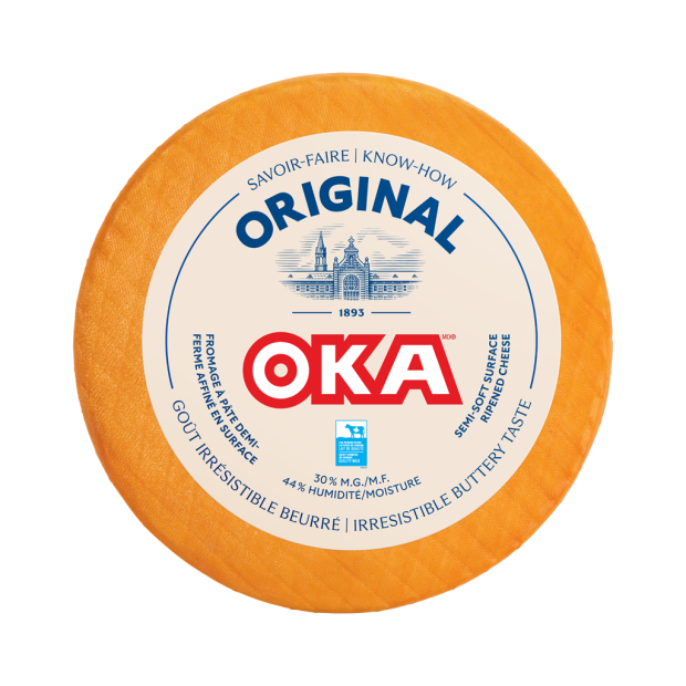 OKA Cheese Wheel and Wedge