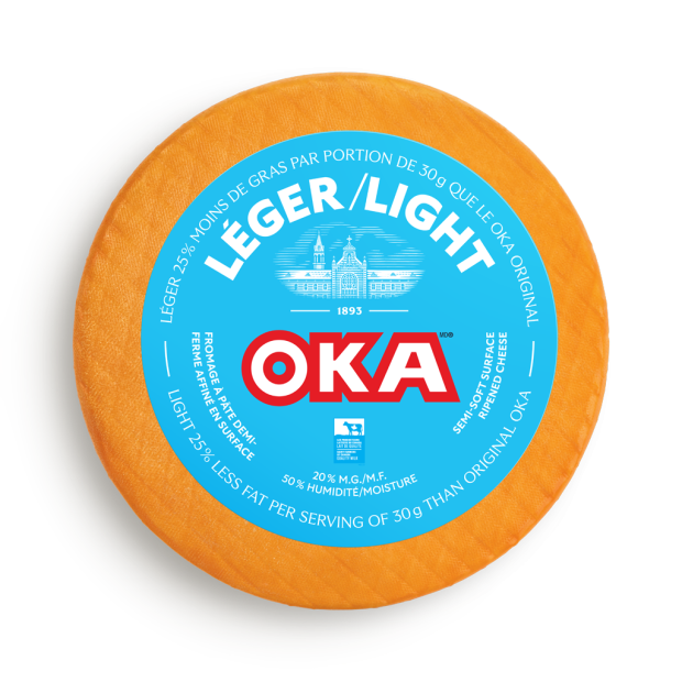 OKA Light Cheese Wheel and Wedge