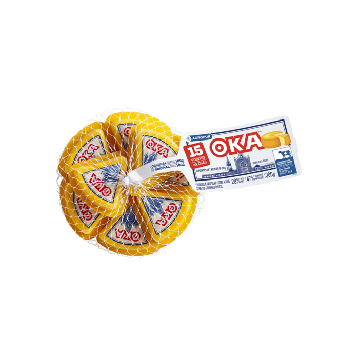 Fromage OKA Emballage Portions Individuelles 15 x 20 Grammes Fromage OKA Emballage Portions Individuelles 15 x 20 Grammes
