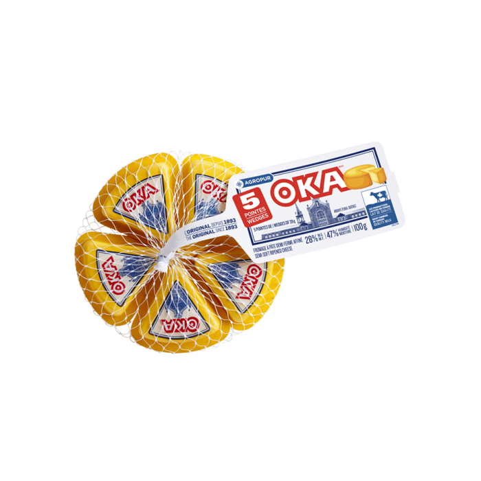 Fromage OKA Emballage Portions Individuelles 5 x 20 Grammes Fromage OKA Emballage Portions Individuelles 5 x 20 Grammes