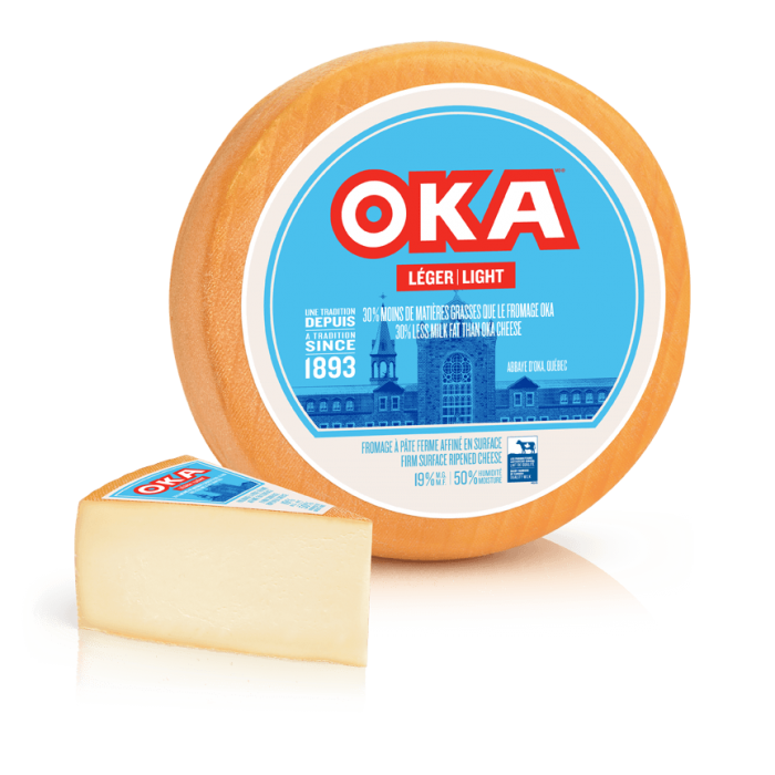 Fromage OKA Léger pointes coupées en magasin Fromage OKA Léger pointes coupées en magasin
