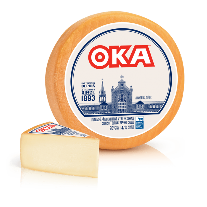 Fromage OKA pointes coupées en magasin Fromage OKA pointes coupées en magasin