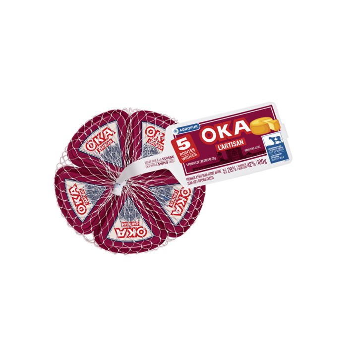 OKA L'Artisan Cheese 5 x 20 grams Individual Portions Packaging OKA L'Artisan Cheese 5 x 20 grams Individual Portions Packaging