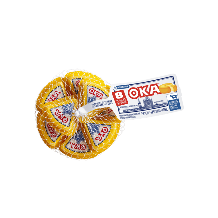 OKA Cheese 8 x 20 Grams Individual Portions Packaging OKA Cheese 8 x 20 Grams Individual Portions Packaging