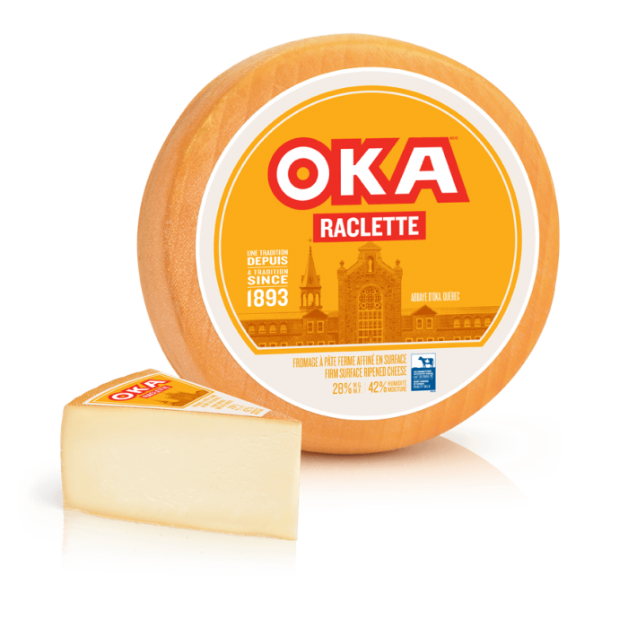 OKA Raclette Cheese Wedges Cut In Store OKA Raclette Cheese Wedges Cut In Store