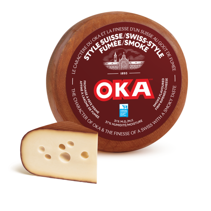 OKA Swiss-style Smoke Cheese Wedges Cut In Store