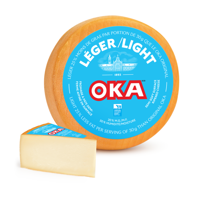 OKA Light Cheese Wedges Cut In Store