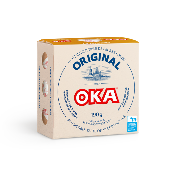 OKA Cheese 190 Grams Wheel Packaging