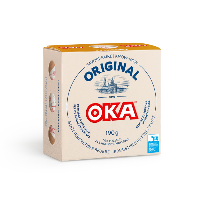 Fromage OKA Emballage Meule 190 Grammes