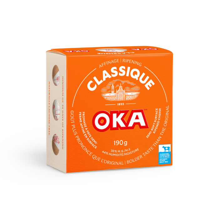 OKA Classique Cheese 190 Grams Wheel Packaging