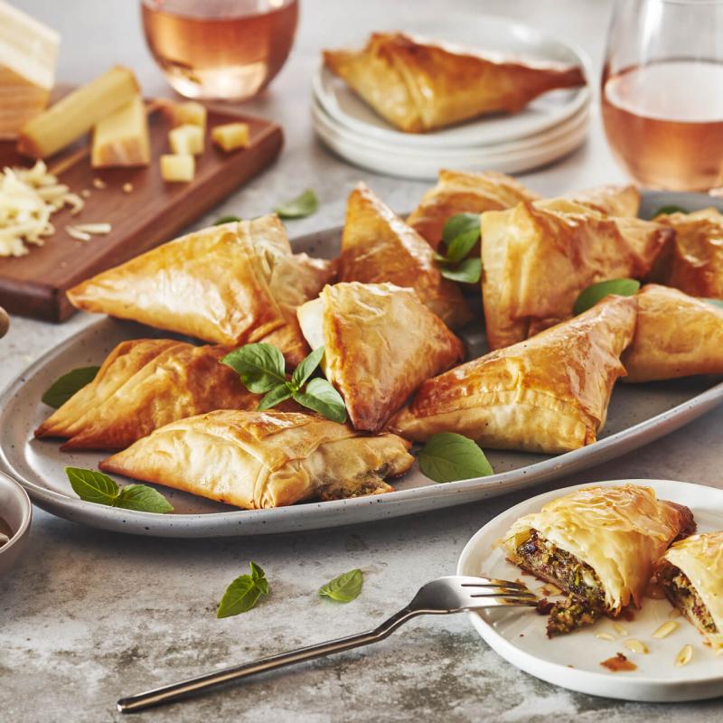 Phyllo Pastry with Nuts, Cranberries & OKA Raclette