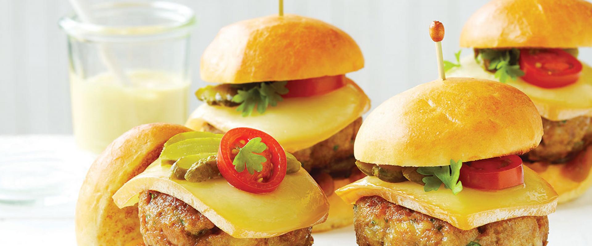 OKA raclette mini burgers